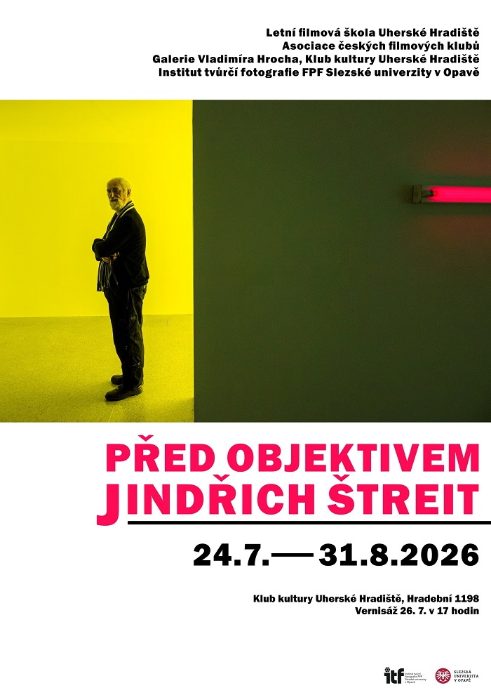 Plakat k�vystave Pred ovjektivem Jindrich Streit